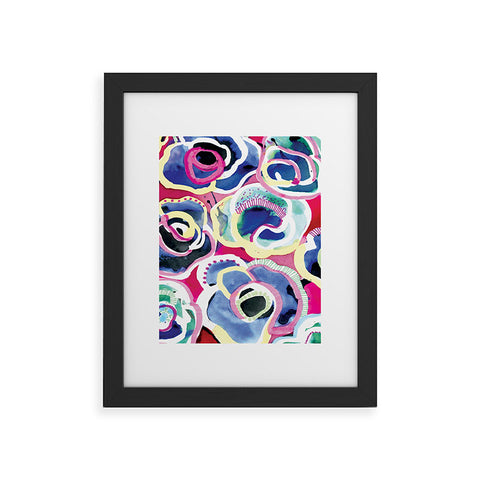CayenaBlanca Flower Party Framed Art Print