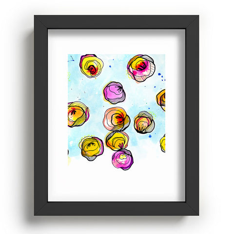 CayenaBlanca Flower Rain Recessed Framing Rectangle