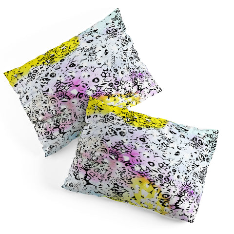 CayenaBlanca Flower Stones Pillow Shams