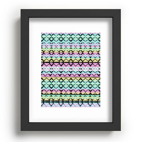 CayenaBlanca Geometric Lines Recessed Framing Rectangle