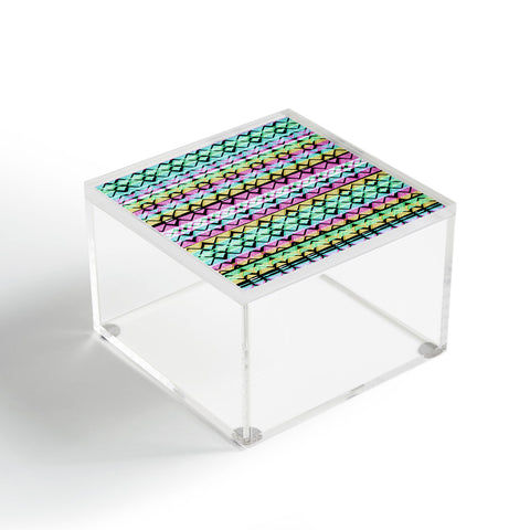 CayenaBlanca Geometric Lines Acrylic Box