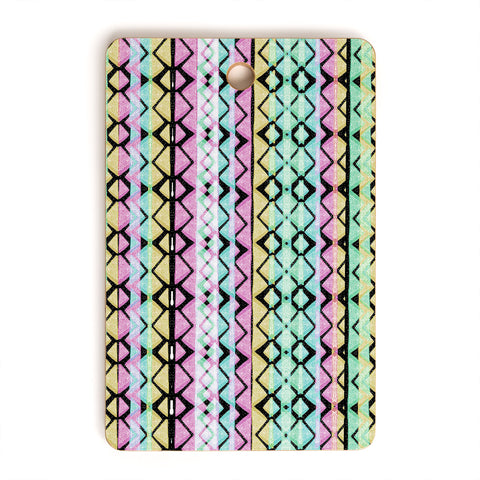 CayenaBlanca Geometric Lines Cutting Board Rectangle
