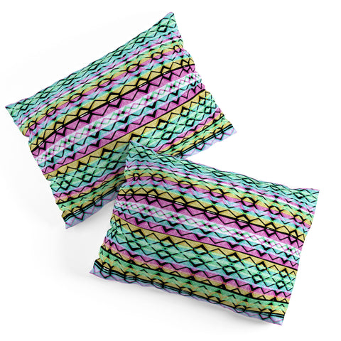 CayenaBlanca Geometric Lines Pillow Shams