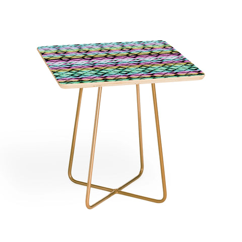 CayenaBlanca Geometric Lines Side Table