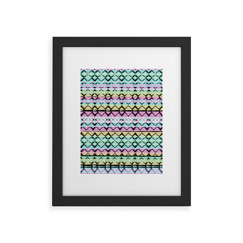CayenaBlanca Geometric Lines Framed Art Print