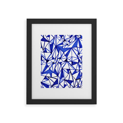CayenaBlanca Geometric tension Framed Art Print