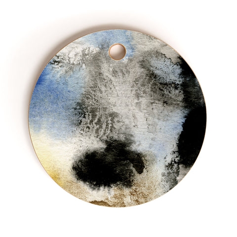 CayenaBlanca Gold Rocks Cutting Board Round