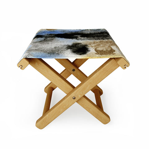 CayenaBlanca Gold Rocks Folding Stool