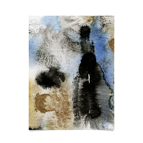 CayenaBlanca Gold Rocks Poster