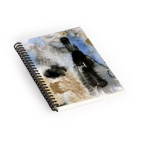CayenaBlanca Gold Rocks Spiral Notebook