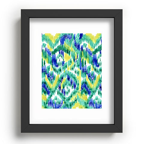 CayenaBlanca Green Ikat Recessed Framing Rectangle