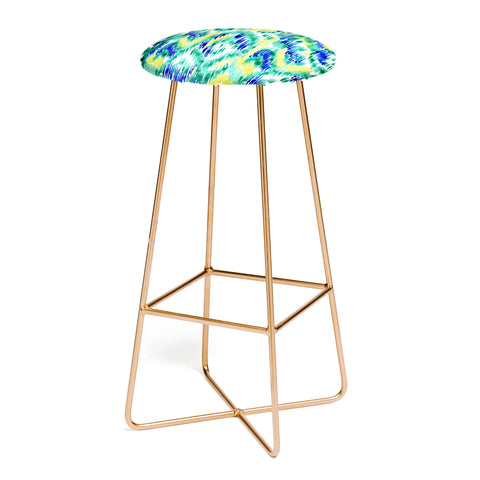 CayenaBlanca Green Ikat Bar Stool