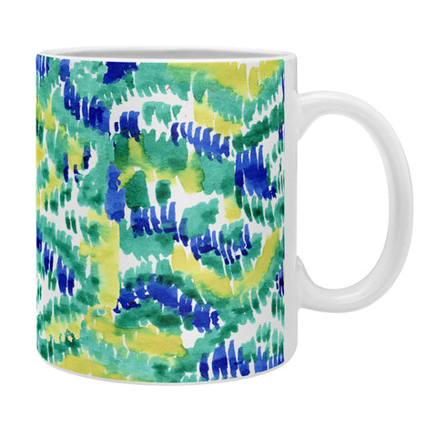 CayenaBlanca Green Ikat Coffee Mug