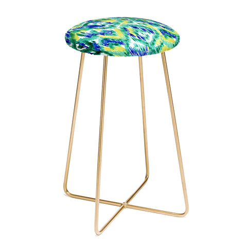 CayenaBlanca Green Ikat Counter Stool