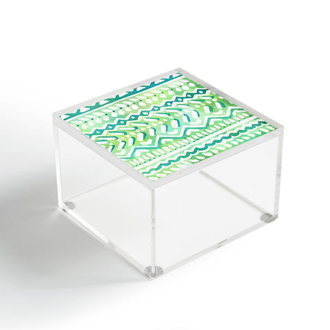 CayenaBlanca Green Tribal Acrylic Box