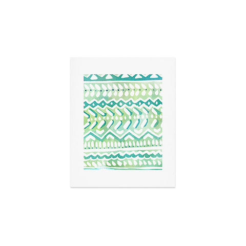 CayenaBlanca Green Tribal Art Print