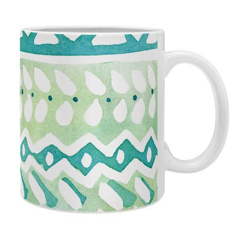 CayenaBlanca Green Tribal Coffee Mug