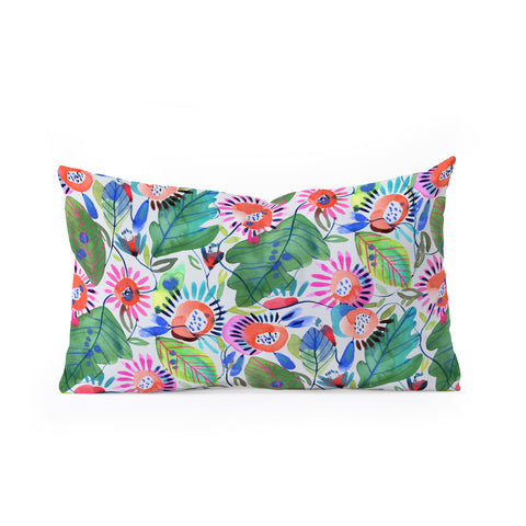 CayenaBlanca Growing from within Oblong Throw Pillow