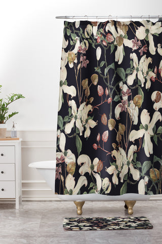 CayenaBlanca Herbolarium Shower Curtain And Mat