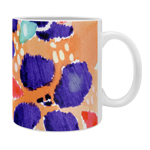 CayenaBlanca Ikat Flowers Coffee Mug