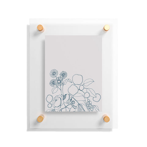 CayenaBlanca Imaginary Flowers Floating Acrylic Print