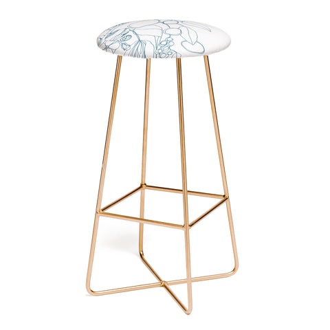 CayenaBlanca Imaginary Flowers Bar Stool
