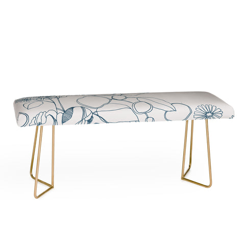 CayenaBlanca Imaginary Flowers Bench