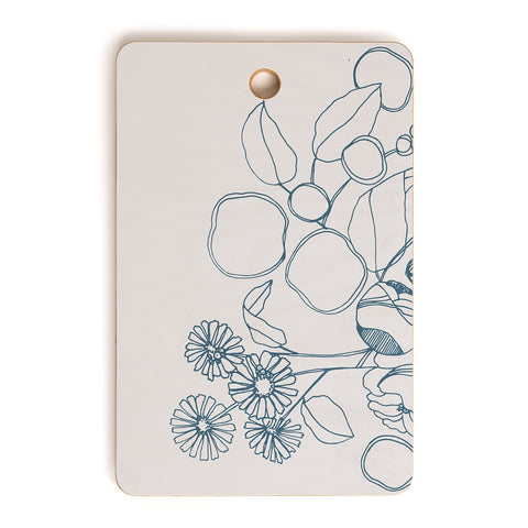 CayenaBlanca Imaginary Flowers Cutting Board Rectangle