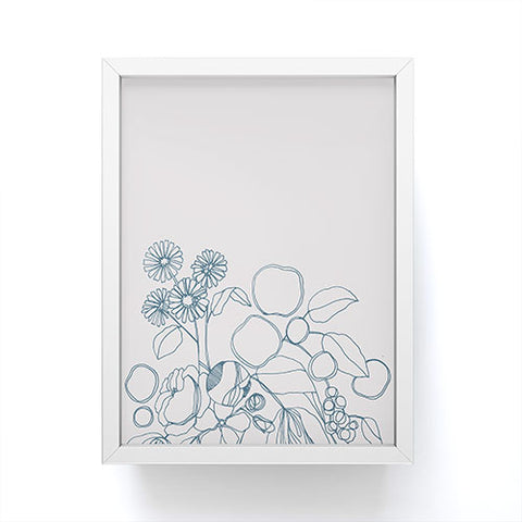 CayenaBlanca Imaginary Flowers Framed Mini Art Print