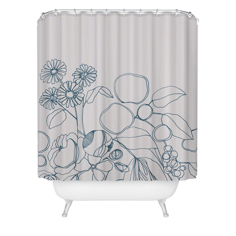 CayenaBlanca Imaginary Flowers Shower Curtain