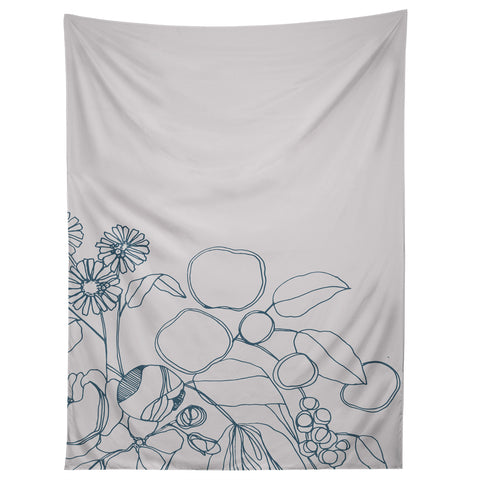 CayenaBlanca Imaginary Flowers Tapestry