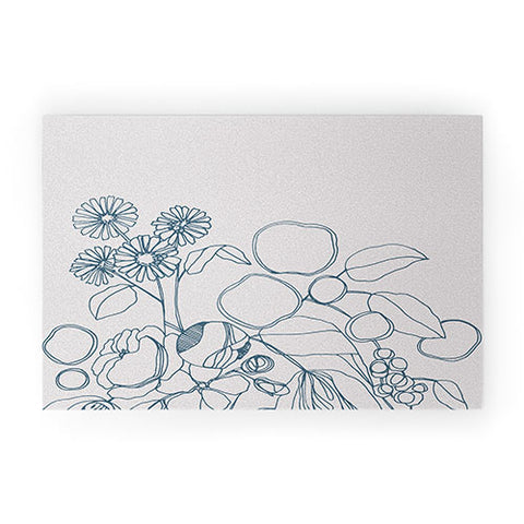 CayenaBlanca Imaginary Flowers Welcome Mat
