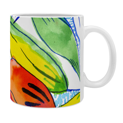 CayenaBlanca Ink Flowers Coffee Mug