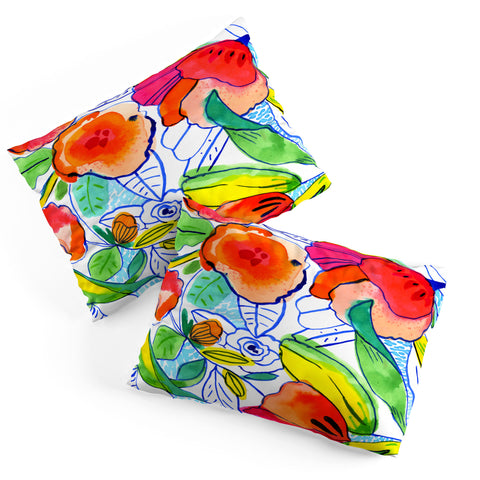CayenaBlanca Ink Flowers Pillow Shams