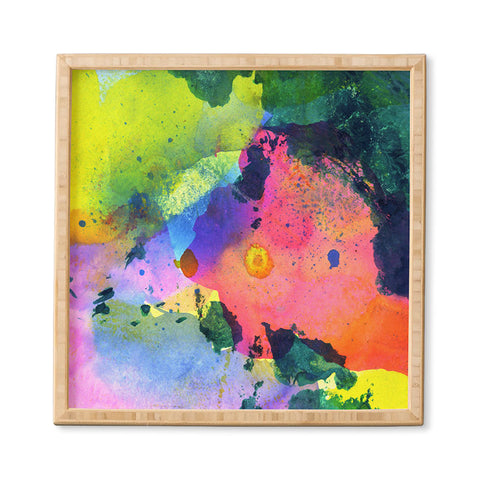 CayenaBlanca Ink Splashes Framed Wall Art