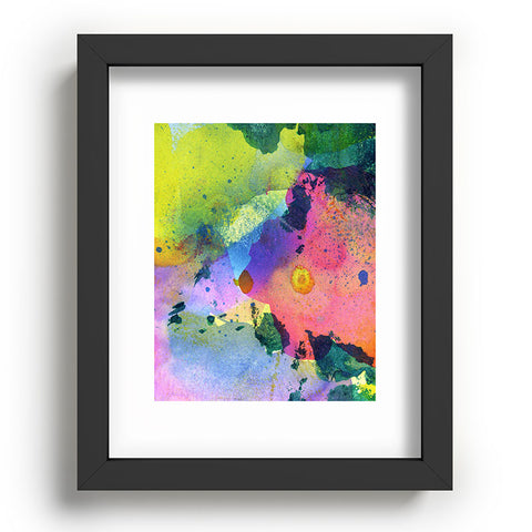 CayenaBlanca Ink Splashes Recessed Framing Rectangle