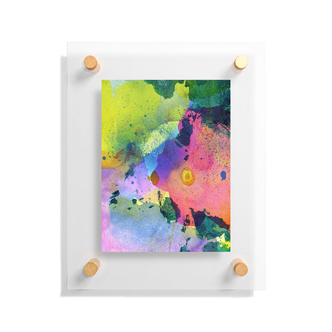 CayenaBlanca Ink Splashes Floating Acrylic Print