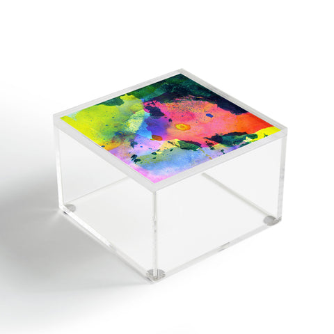 CayenaBlanca Ink Splashes Acrylic Box