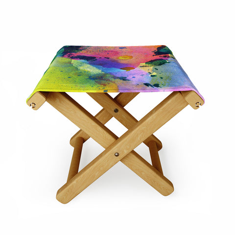 CayenaBlanca Ink Splashes Folding Stool