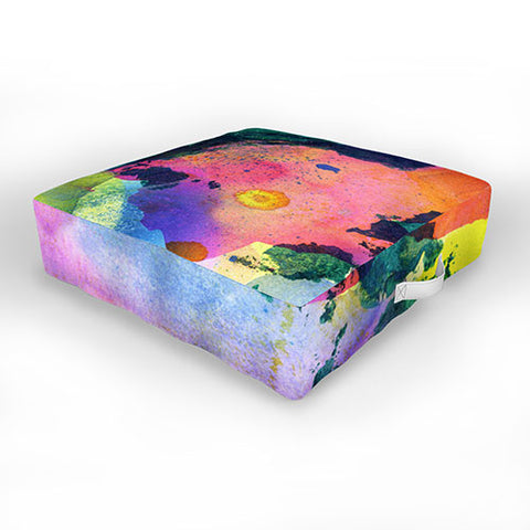 CayenaBlanca Ink Splashes Outdoor Floor Cushion