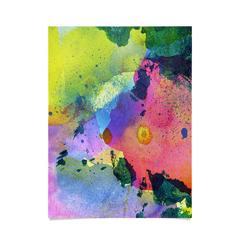 CayenaBlanca Ink Splashes Poster