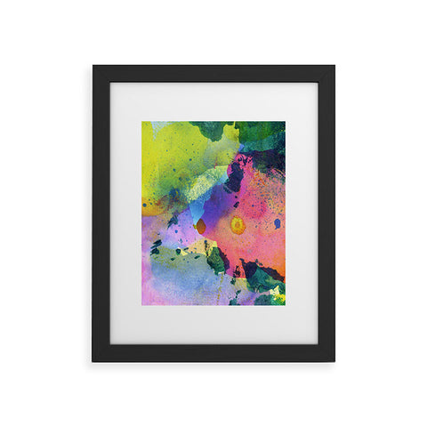 CayenaBlanca Ink Splashes Framed Art Print