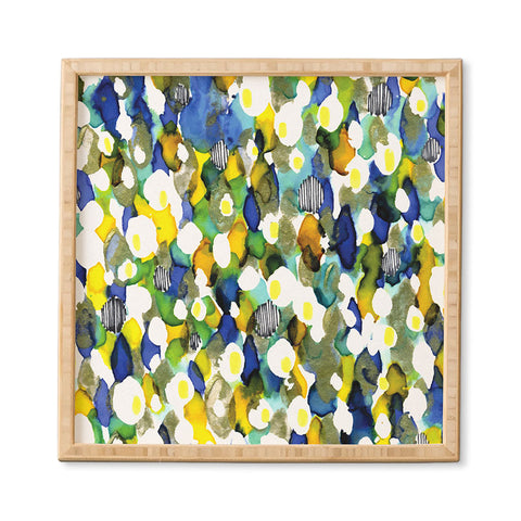 CayenaBlanca Ink texture Framed Wall Art