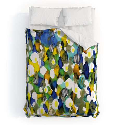 CayenaBlanca Ink texture Comforter