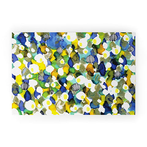 CayenaBlanca Ink texture Welcome Mat