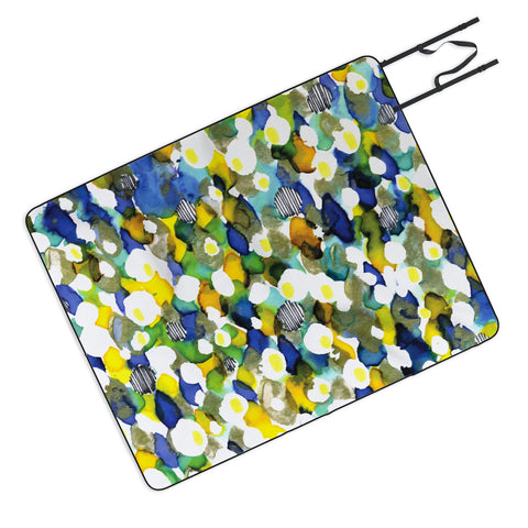 CayenaBlanca Ink texture Picnic Blanket