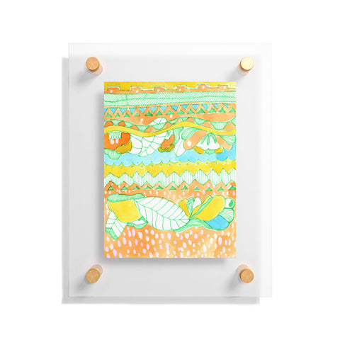 CayenaBlanca Light Tribal Floating Acrylic Print