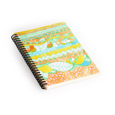 CayenaBlanca Light Tribal Spiral Notebook