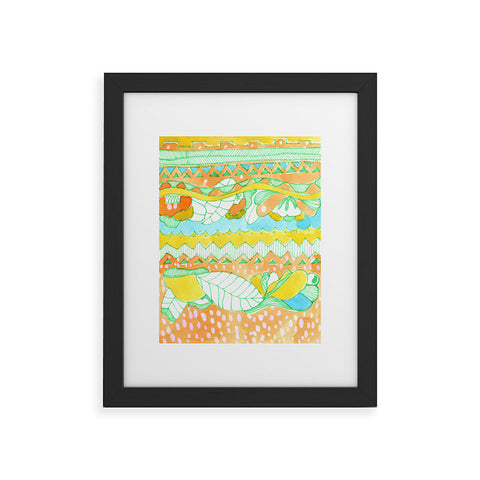 CayenaBlanca Light Tribal Framed Art Print