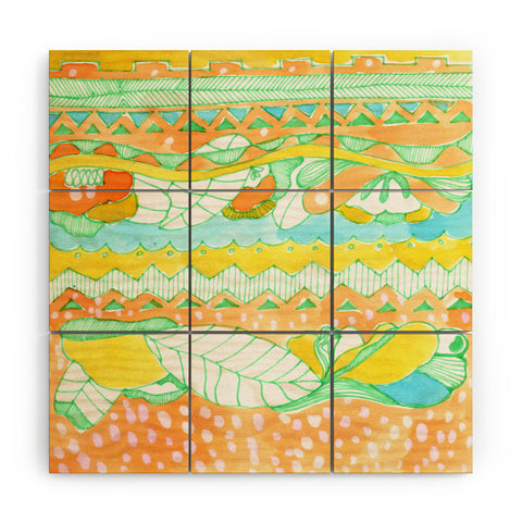 CayenaBlanca Light Tribal Wood Wall Mural